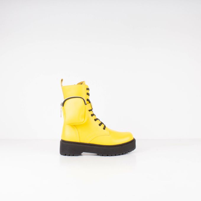 Jabador Maroc Bottines femme qualité supérieure -Jaune