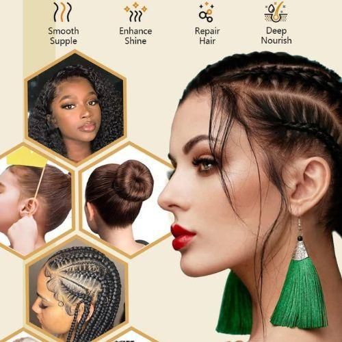 Bâton de cire lisse pour cheveux Coiffage non gras Bâton de pommade