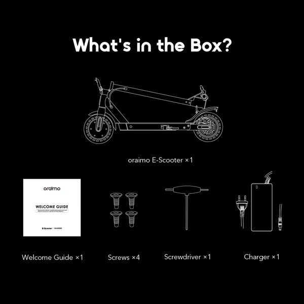 oraimo E-Scooter Moteur 350 W, autonomie 32 km Scooter électrique