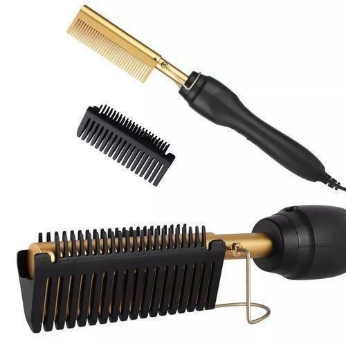 Peigne chauffant pour cheveux lisses, Styler, fer à frise humide et sèche