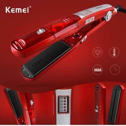 Kemei Lisseur à Vapeur, brosse de Cheveux En Céramique Professionnel KM 3011 Haute qualité