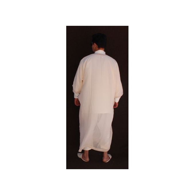 Jabador Maroc Gandoura soussdi a la main haute couture/beige..