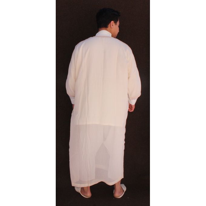 Jabador Maroc Gandoura soussdi a la main haute couture - beige