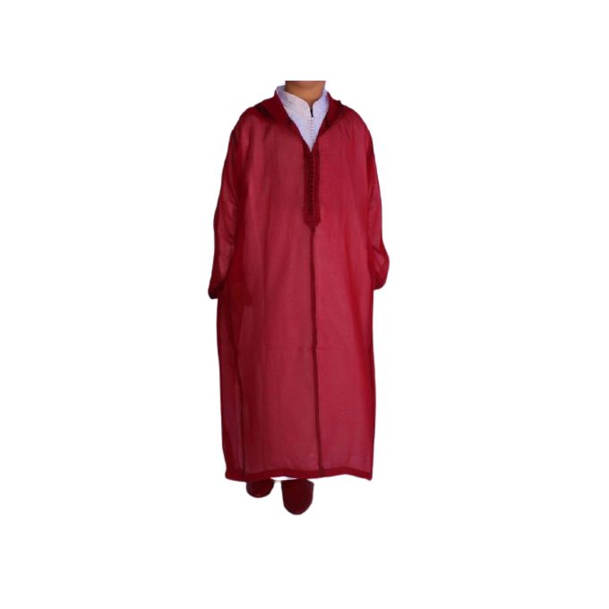 Jabador Maroc Jellaba soussdi garçon - bordeaux