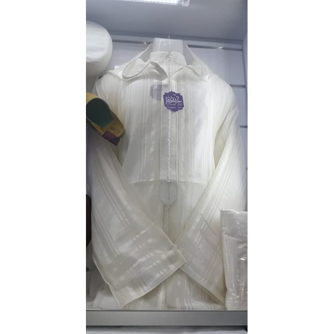 Jabador Maroc Tissu chaara(شعرة) - Blanc cassé/Blanc cassé 3.00/1.50