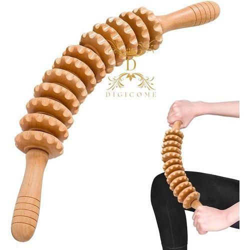 Rouleau de massage Bouncy Premium au design incurvé, outils de massage thérapeutique en bois pour la sculpture du corps