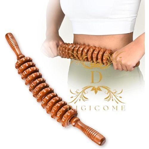 Outils de massage thérapeutique en bois, kit d'outils de sculpture corporelle, rouleau de massage en bois pour détendre les muscles (2)