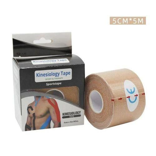 Kinesiology Tape Kinesiology Bande Elastique de Kinésiologie et Lifting du Visage 5cm x 5m Adhésif, Résistant à L'eau