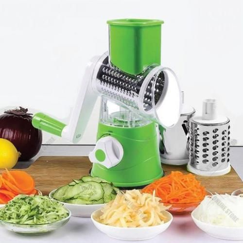 Mandoline Trancheuse à Légumes Multifonction avec 3 Rotary Lames