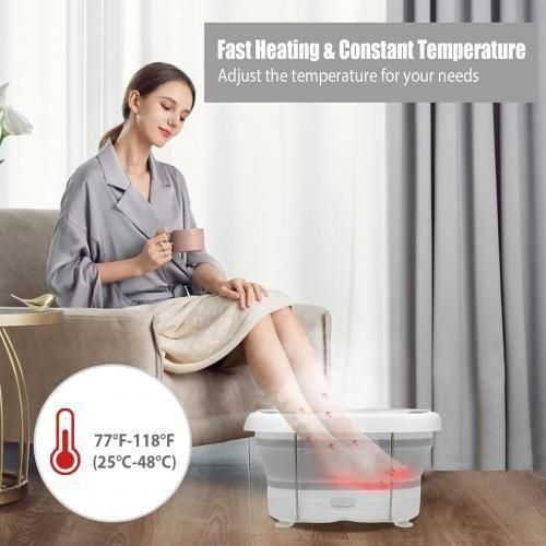 Bassin De SPA Massage Pour Pied Pliable, Bain de pieds électrique, chauffage rapide