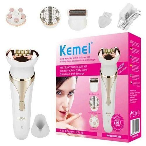 Kemei Épilateur électrique 4 in 1 pour le corps et le visage, La Tondeuse Électrique 4-en-1