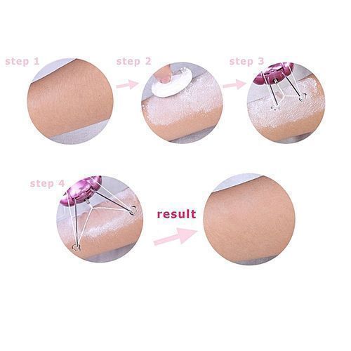 Kemei Epilateur électrique avec fils de coton pour une épilation de visage