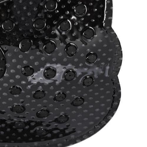 Soutien-gorge invisible en silicone auto-adhésif, respirant et push-up (Noir A)