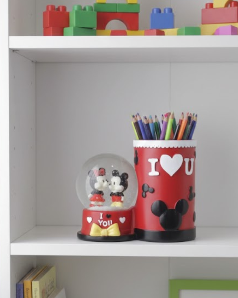 Organisateurs de Bureau Enchantés avec Boule à Neige