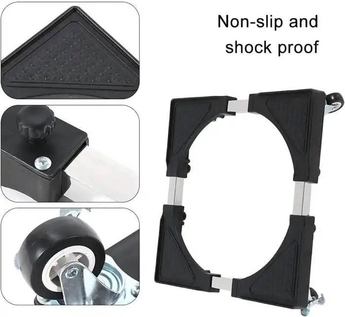 Support roulant extensible réglable pour Machine à laver et réfrigérateur