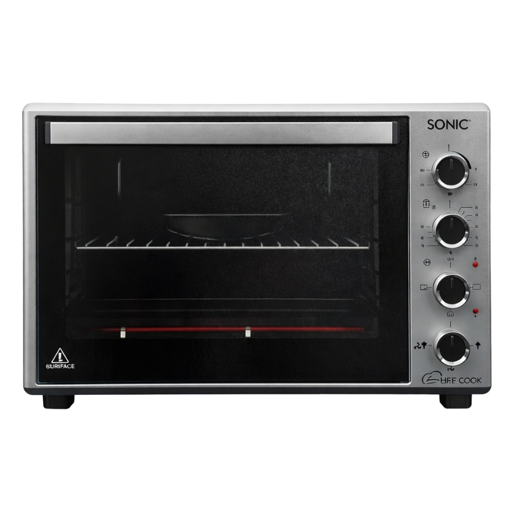 Sonic Four Électrique Chef Cook 70L 6 Fonctions, Chaleur Tournante & Double Vitrage, FE8523SC