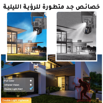 Image de 12Megapixel 4G كاميرا مراقبة بالطاقة الشمسية ثلاثية الشاشات - Unbranded