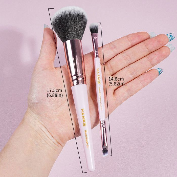 Image de 30pcs Pinceaux de maquillage manche noir tube or avec Sac - Unbranded