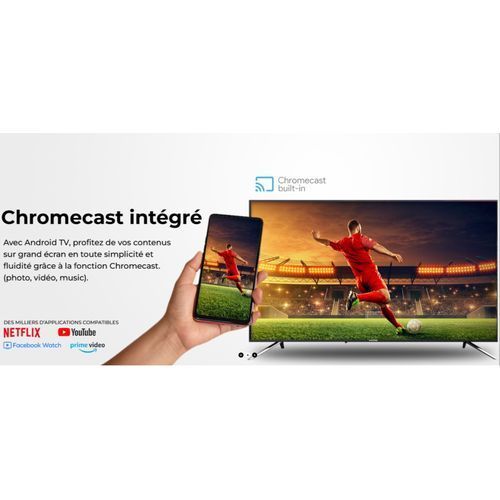 Image de 55 Smart Google TV™ UHD 4K - Google Assistant™ Bluetooth™ HDR 10™ HLG™ Dolby Vision™ - Unbranded