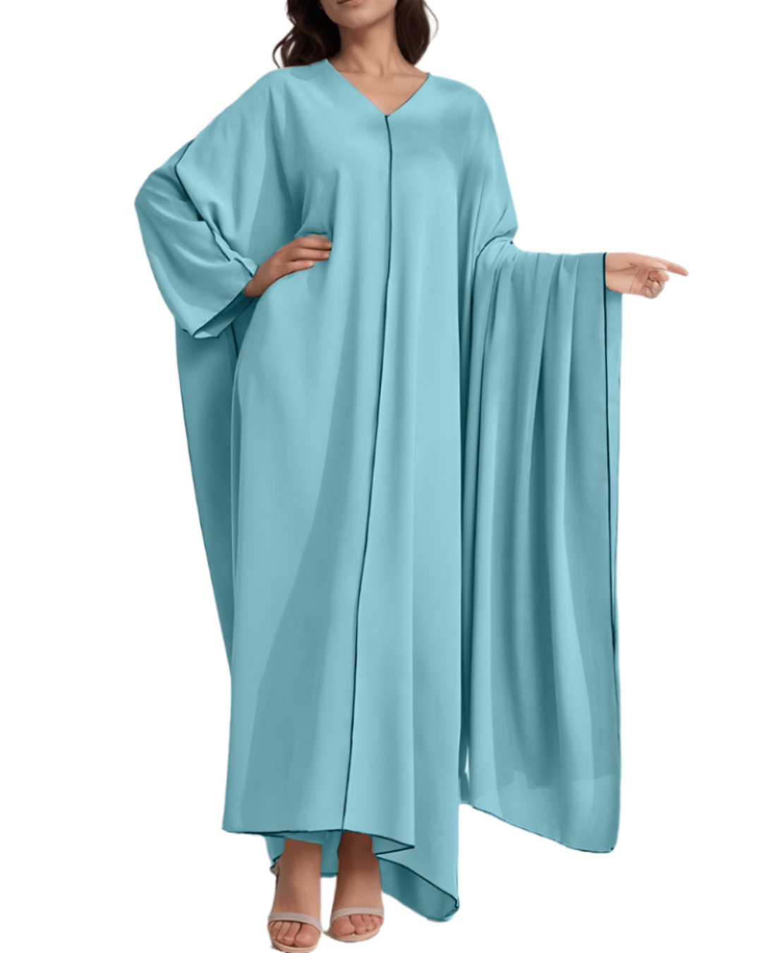 Image de Abaya élégante en crêpe - Unbranded