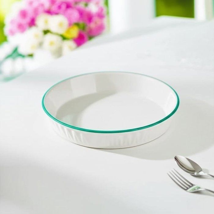 Assiette creuse ronde design – Résistante aux rayures, compatible lave-vaisselle, idéale pour salades et soupes