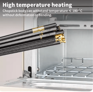 Image de Baguettes Chinoises Japonaises en Alliage, Réutilisables, Résistantes à la Moisissure, 5 Paires - Unbranded