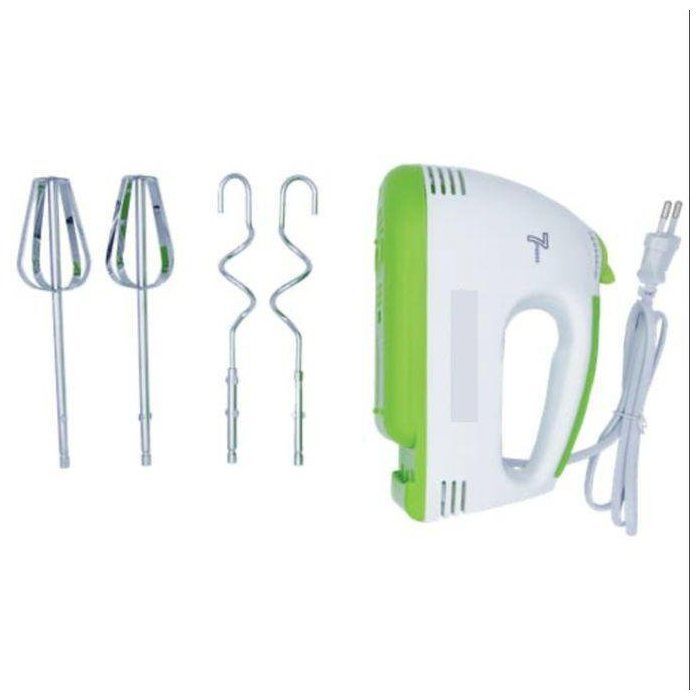 Batteur Électrique - 7 Vitesses - 150 W - Blanc - Fonction Mixage