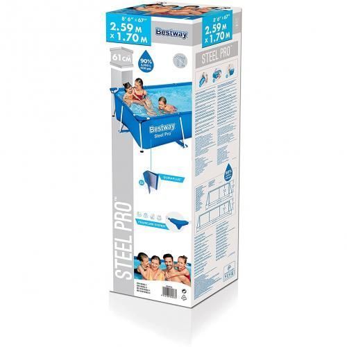 Image de Bestway Piscine Tubulaire Rectangulaire 259 x 170 cm - Unbranded