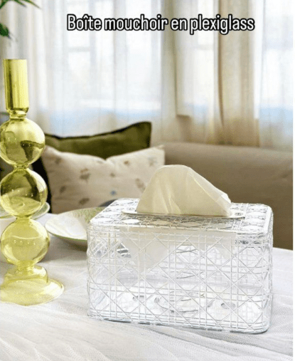 Boite a mouchoirs Plexiglas 19cm/11cm/12cm