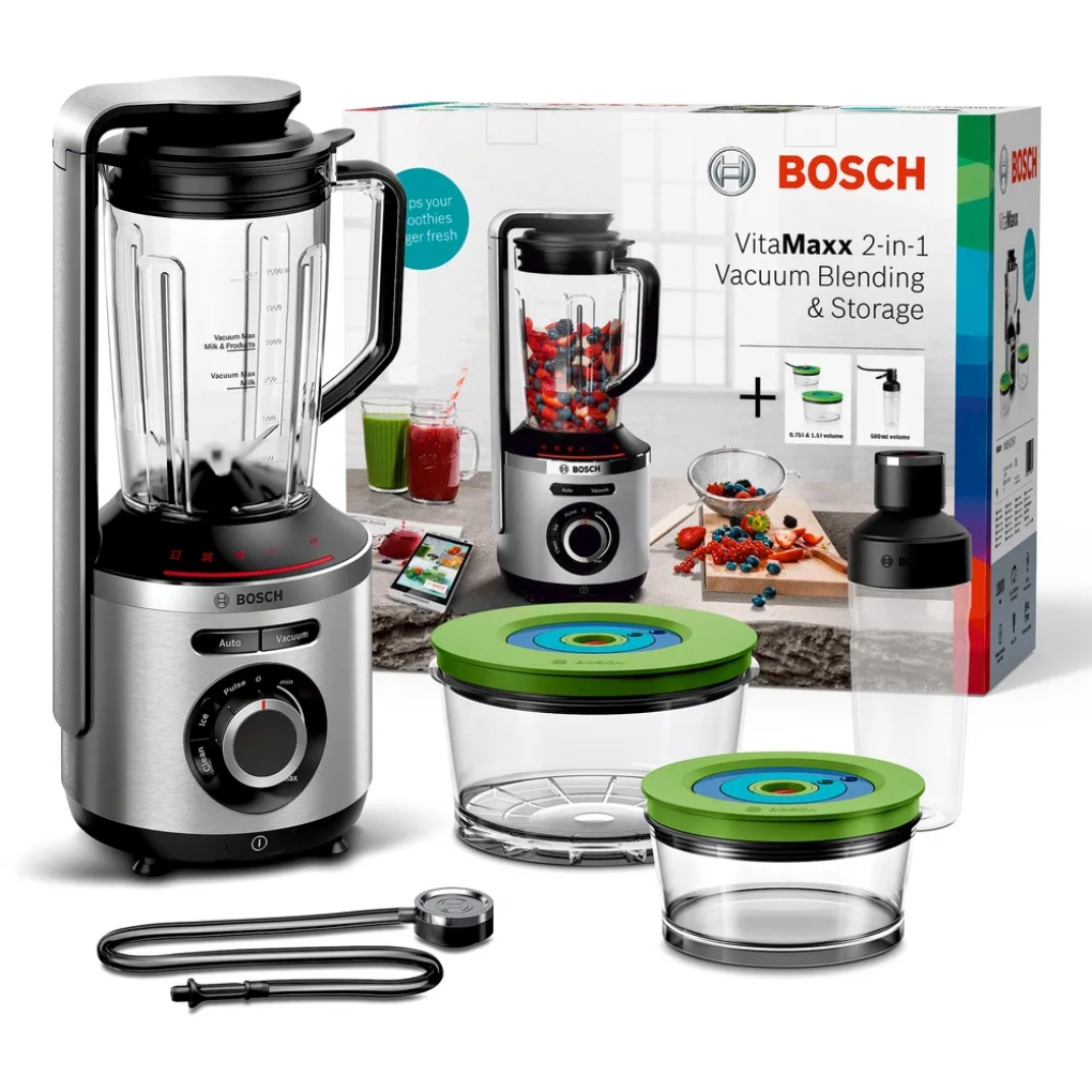 Image de Bosch Blender sous-vide 4 programmes automatiques 1,5 L, 1000W, bol Tritan, MMBV625M - Unbranded