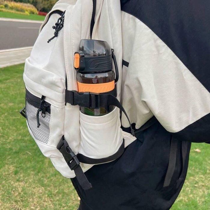 Bouteille d'eau isotherme - Sport - 500ml - Plastique sans BPA - Gris - Mixte