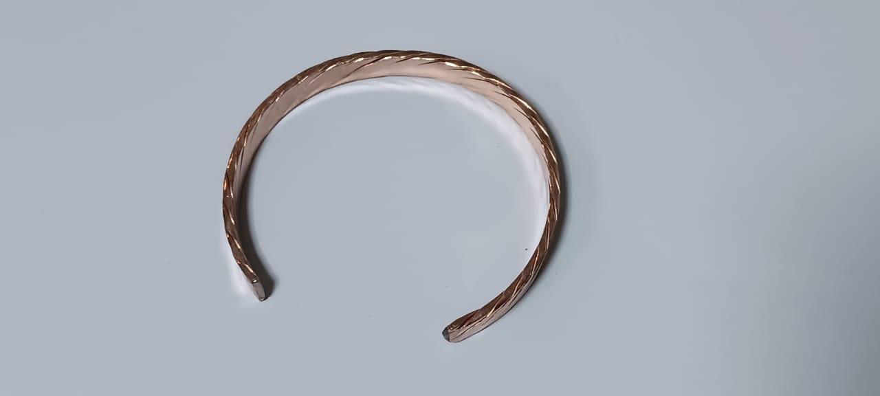 Image de Bracelet en cuivre massif pour soulager les douleurs d'arthrose et rhumatismales. 1 Pc - Unbranded