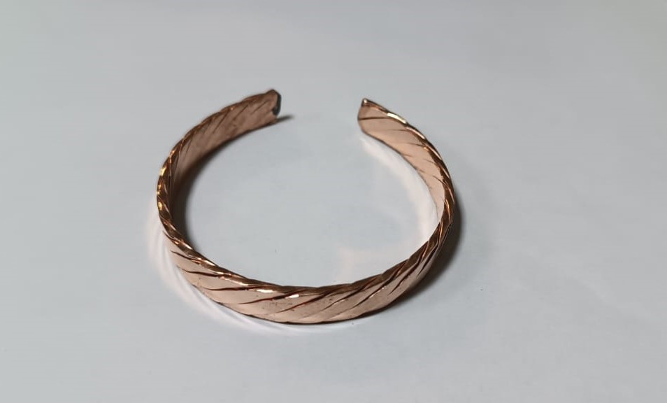 Image de Bracelet en cuivre massif pour soulager les douleurs d'arthrose et rhumatismales. 1 Pc - Unbranded