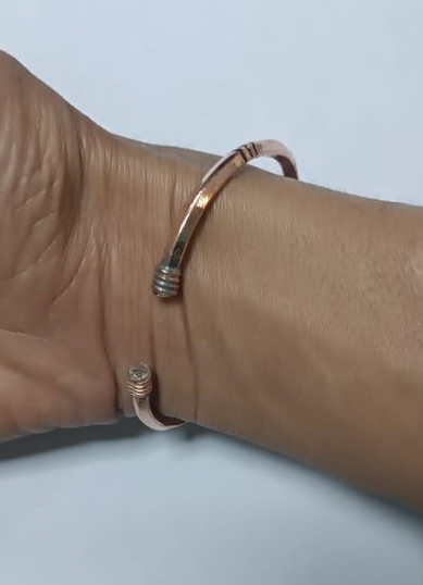 Image de Bracelet en cuivre massif pour soulager les douleurs d'arthrose et rhumatismales. 1 Pc - Unbranded