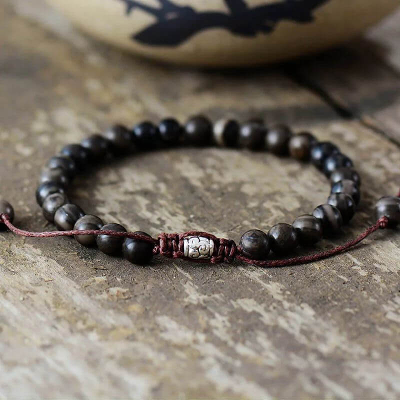 Bracelet Réglable en Jaspe 6mm