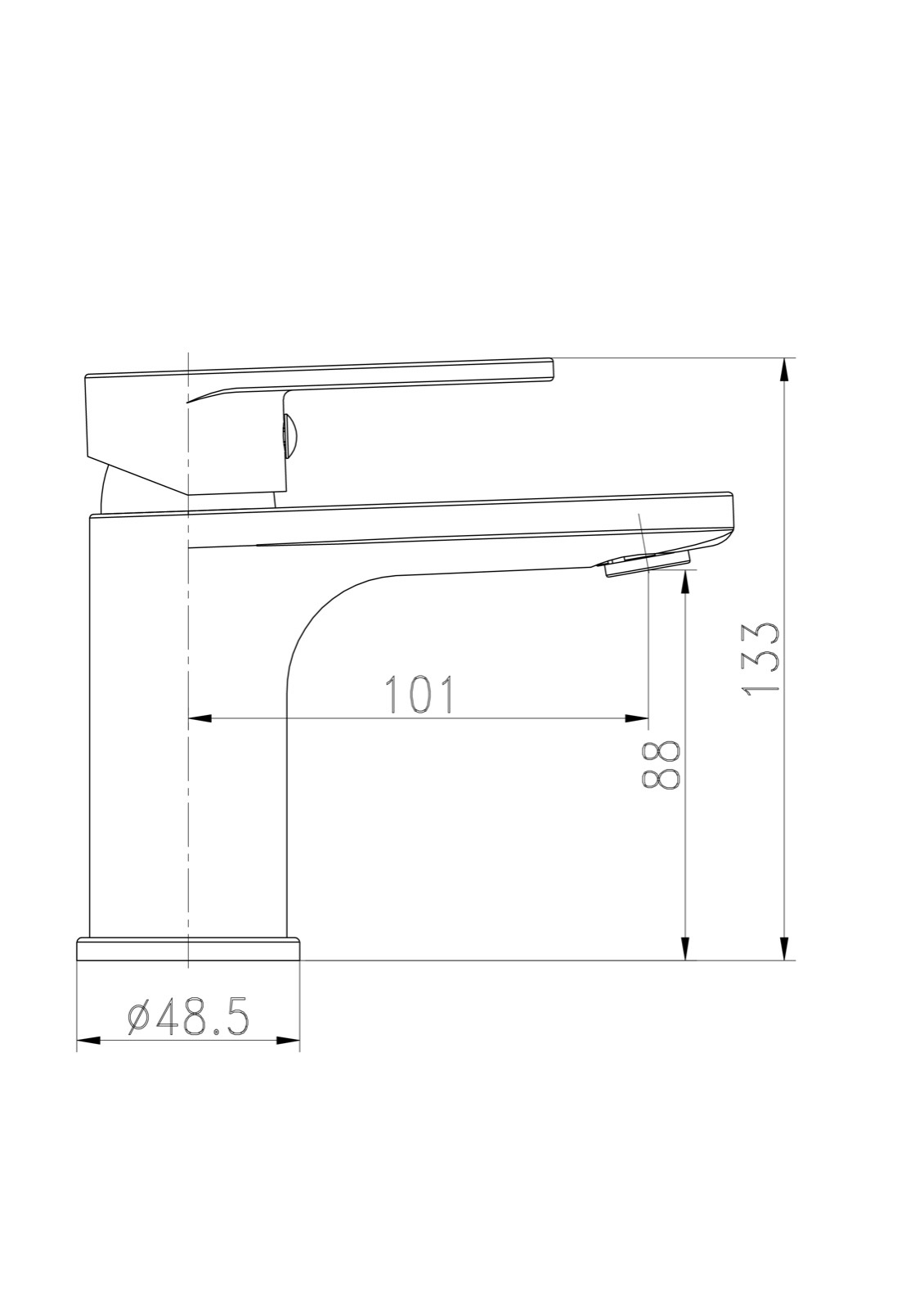 Image de Calvi Mitigeur Lavabo Chromé - Unbranded