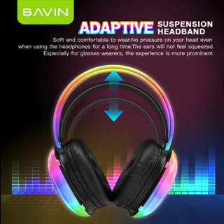 Image de Casque Bluetooth RGB sans fil BAVIN BH32 - Unbranded