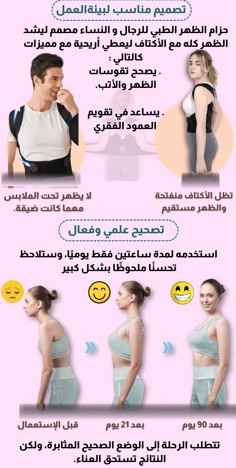 Image de Ceinture de maintien Correction de la posture pour femmes et hommes - Unbranded