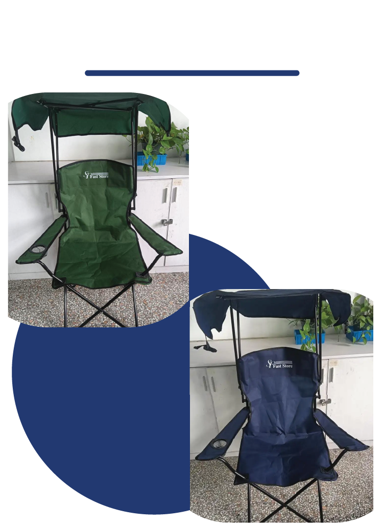 Image de Chaise Pliante Confort avec parasole - Unbranded