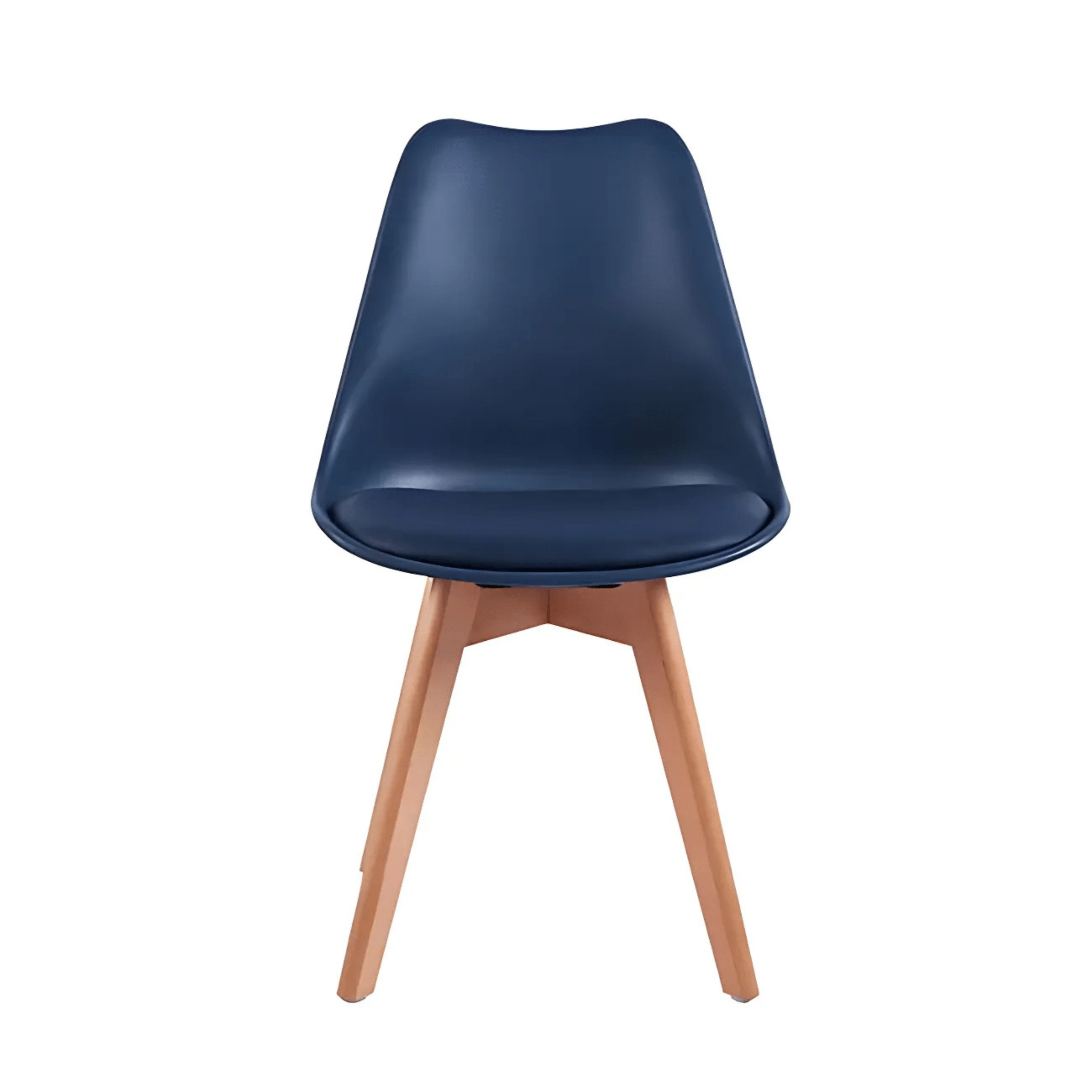 Image de Chaise Scandinave CMP Paris avec Coque Rembourrée - Bleu - Unbranded