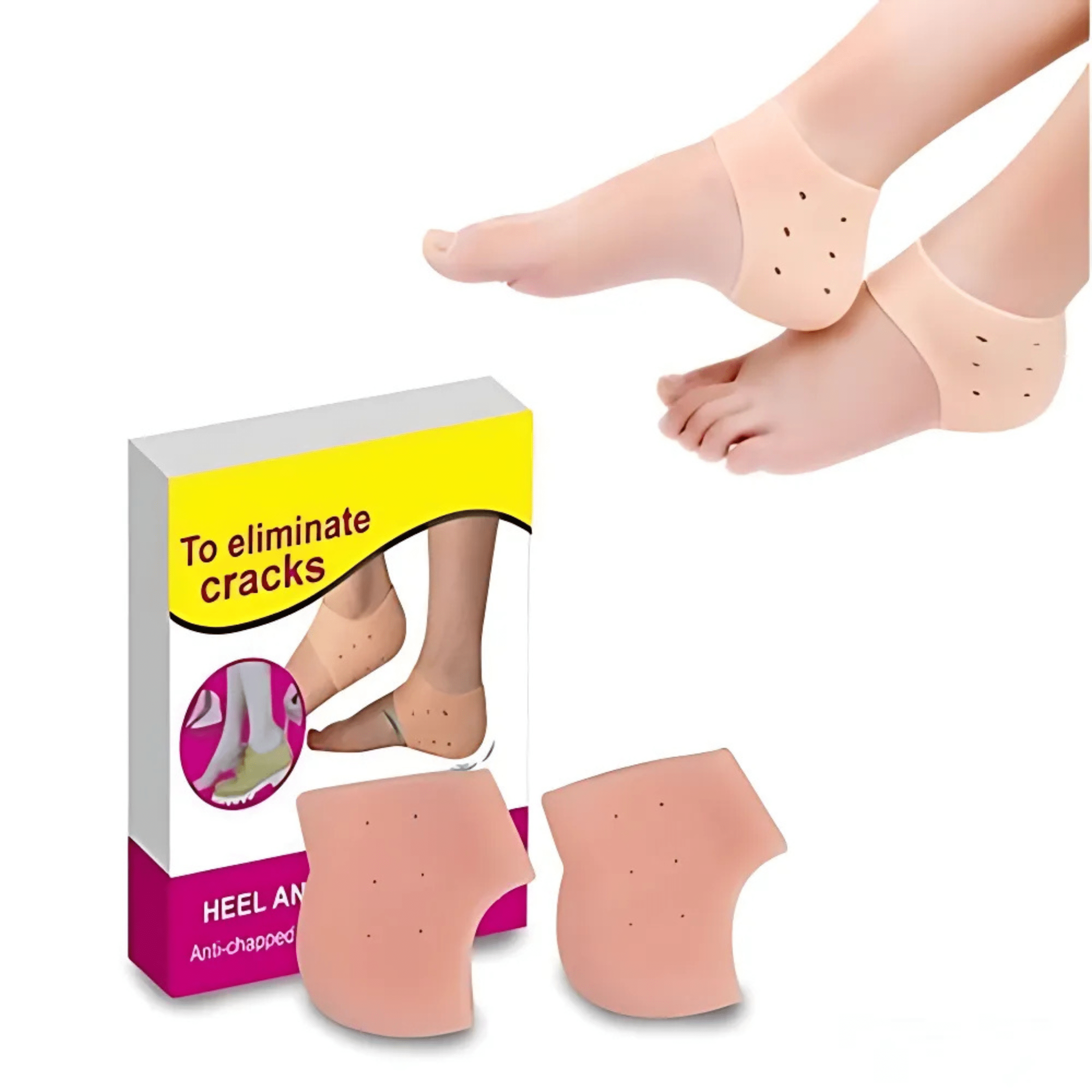 Image de Chaussettes Anti-Fissures à Talons - Unbranded