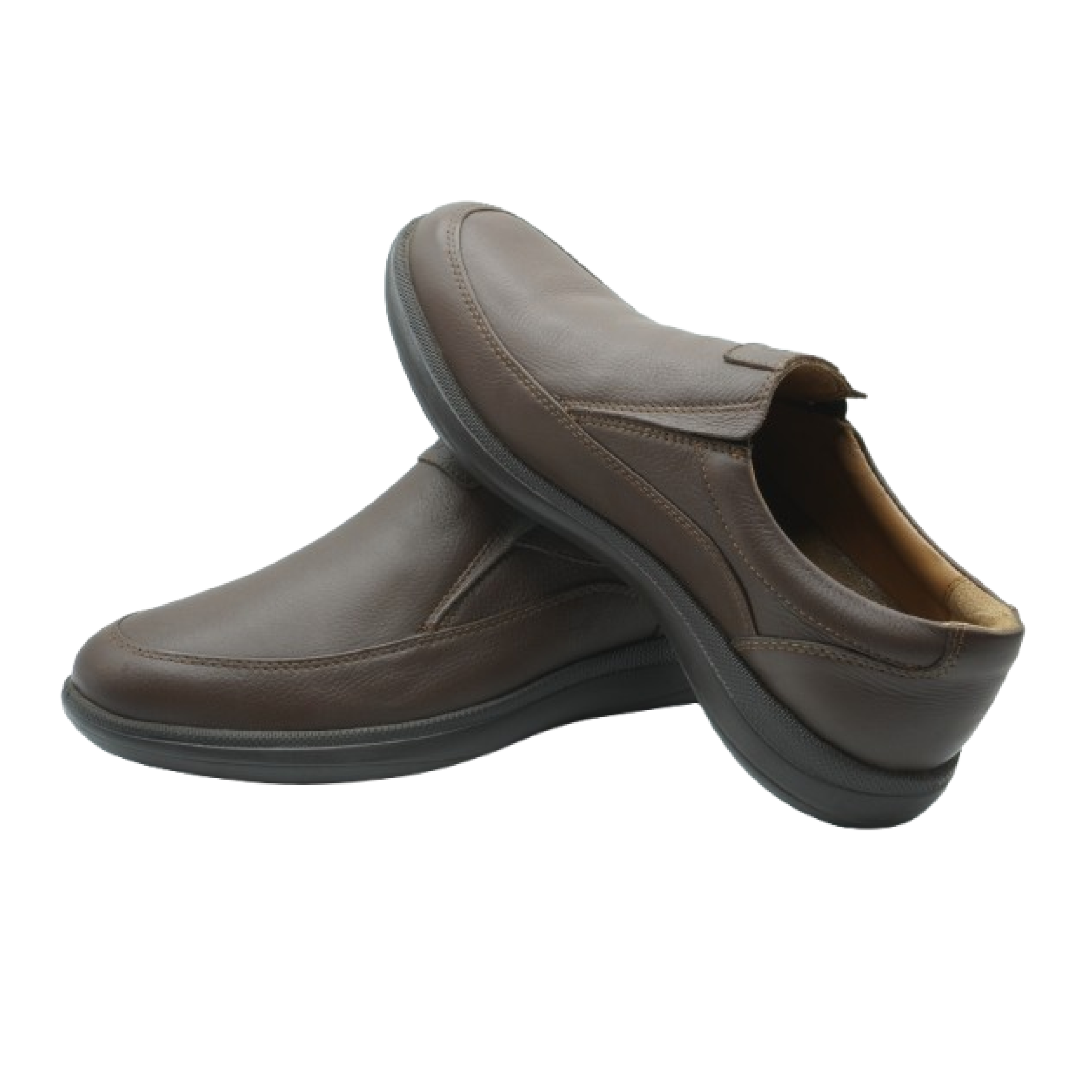 Image de Chaussure pour homme en cuir Marron - Unbranded