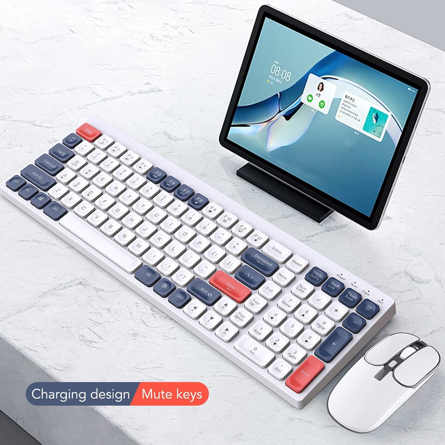 Image de Clavier et Souris Sans Fil Airshi 2,4 GHz