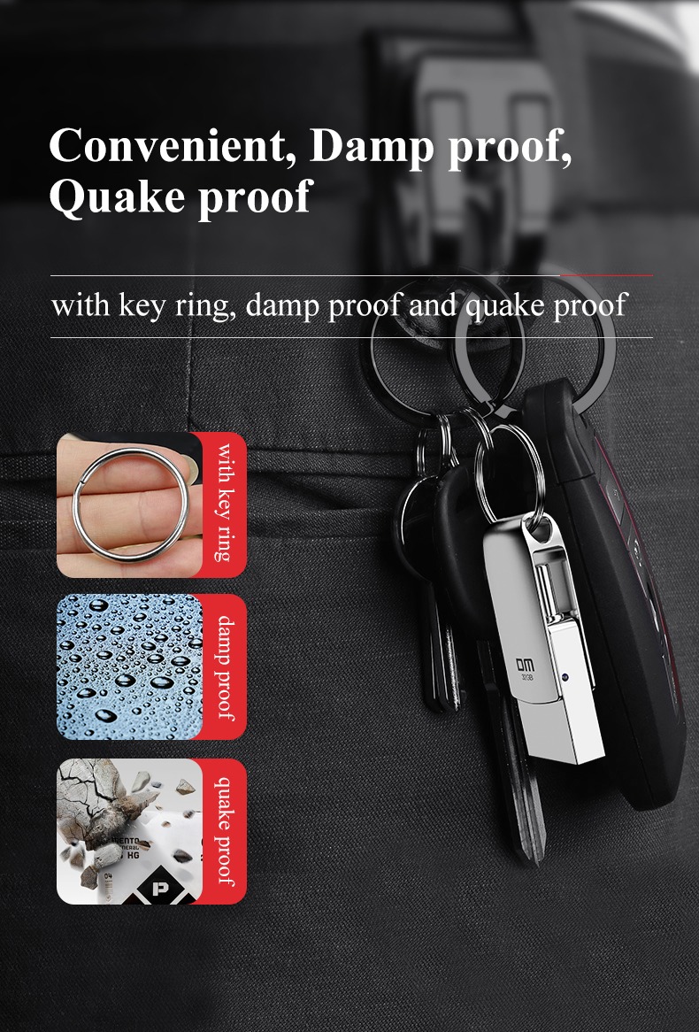 Clé OTG Type C USB 3.0 Marque DM 128 Go