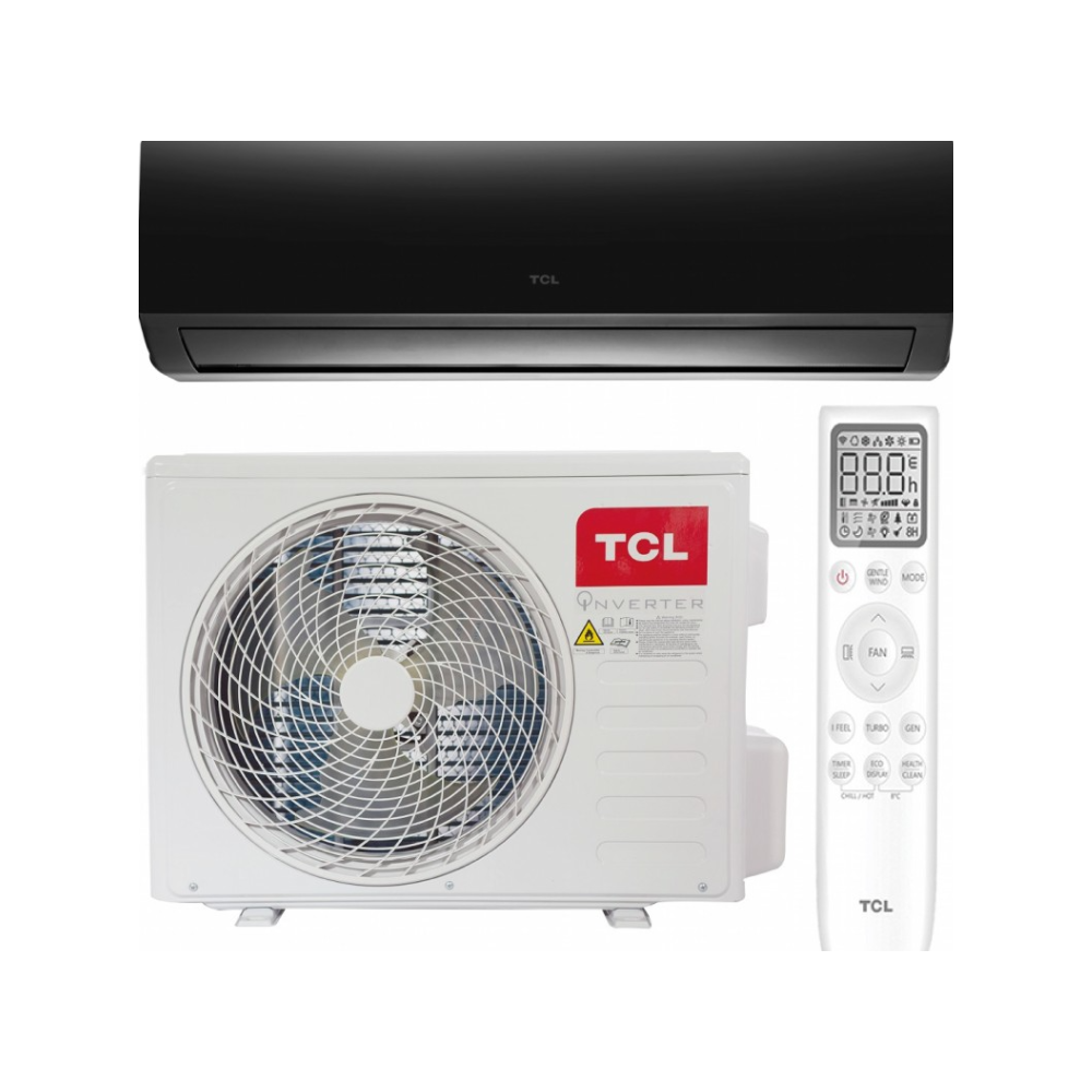 Image de CLIMATISEUR TCL 12000 BTU INVERTER WIFI MIROIR NOIR - Unbranded