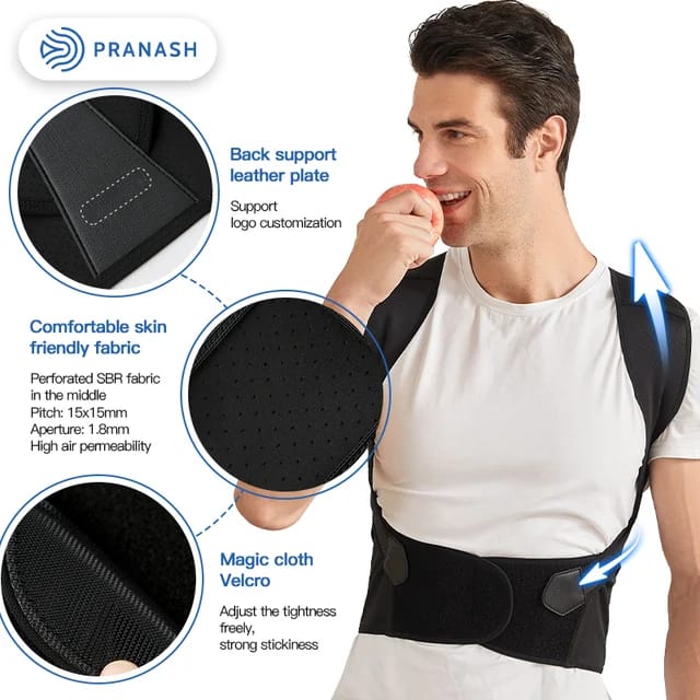Image de Correcteur de posture du dos,ceinture de dos et épaules pour femmes et hommes - Unbranded