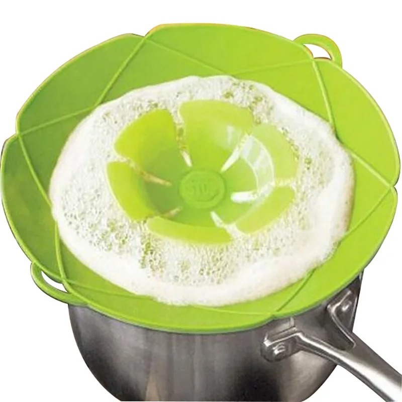 Image de Couvercle Anti-Débordement en Silicone – Prévention des Renversements en Cuisine - Unbranded