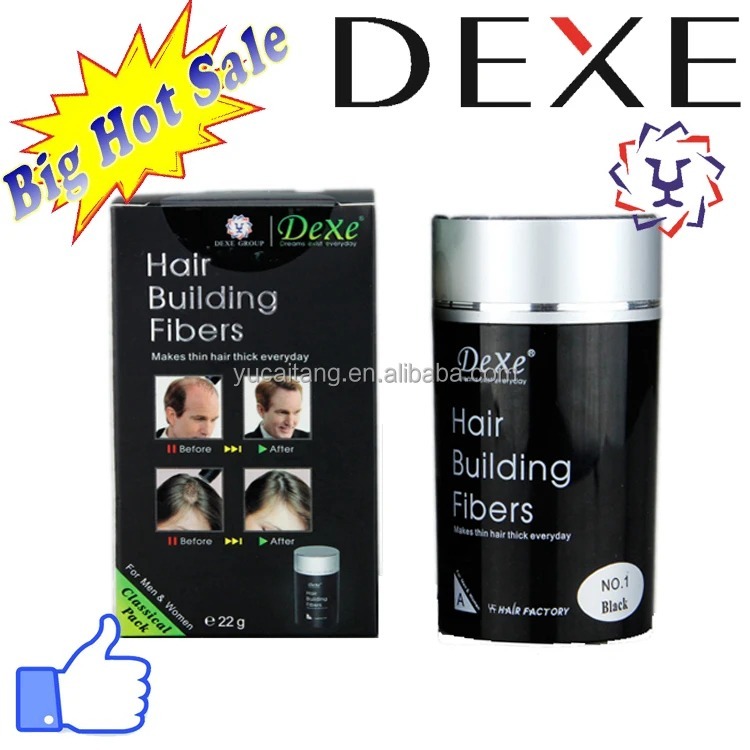 Image de Dexe Hair Building Fibers - Fibres de Construction de Cheveux 22g - Solution Instantanée pour des Cheveux Plus Denses - Unbranded