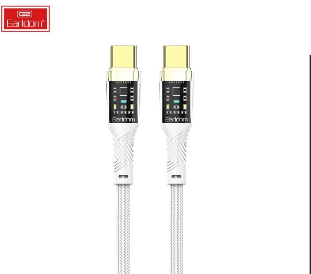 Image de Earldom EC-179C-L Câble tressé en tissu USB-C vers Lightning - Unbranded