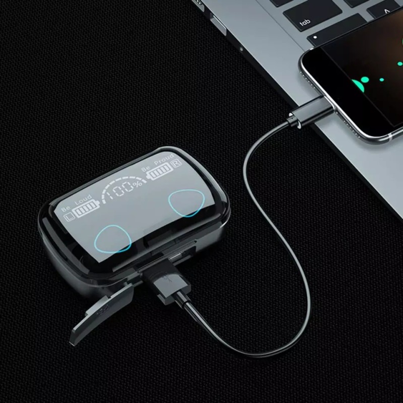 Écouteurs sans fil M10 TWS – Bluetooth 5.1, son HiFi, autonomie longue